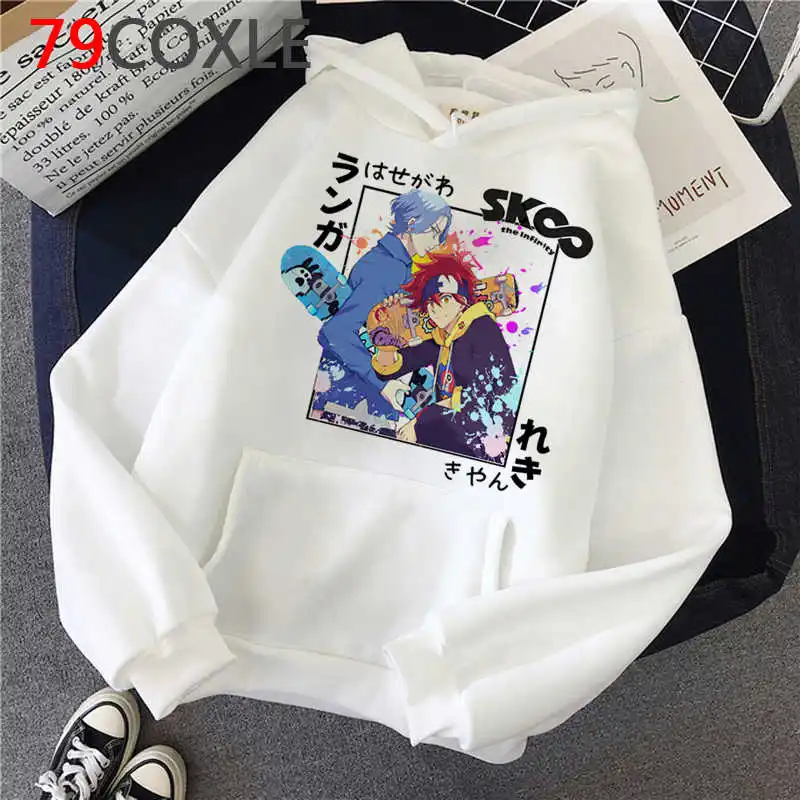 Sk8 إنفينيتي سكيت بنين سكيت إنفينيتي هوديس الرجال أنيمي Ulzzang الذكور hoddie المتضخم أنيمي