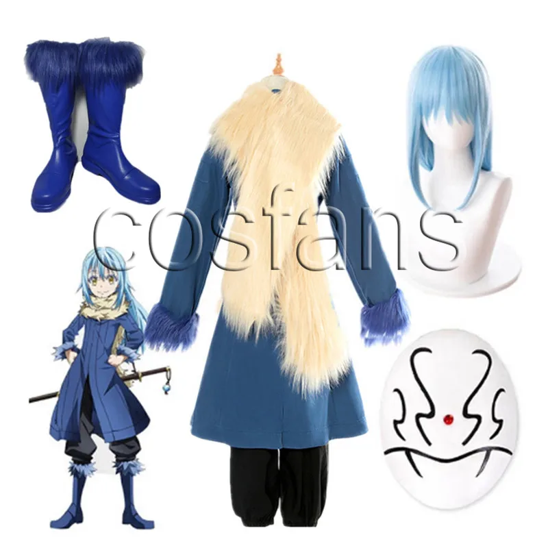 Anime That Time I Got Reincarnated as A Slime Cosplay Costume Rimuru Tempest Wig and shoes Accessories