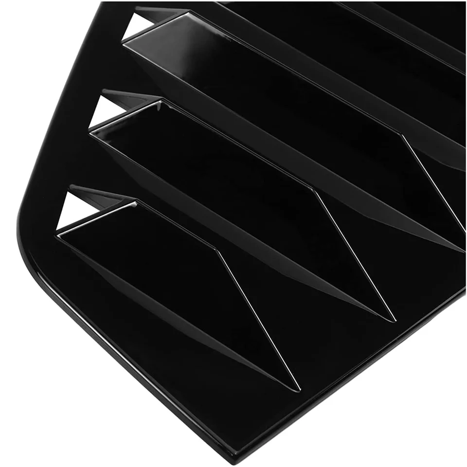 Glossy Black Rear Window Louver Shutter Cover – Fits VW Jetta MK7 2019-2023 (Except R-Line, GLI, Sport)
