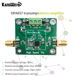 OPA657 transimpedance IV -FET high-speed APD\PIN high-speed photoelectric detection conversion/TIA amplifier module