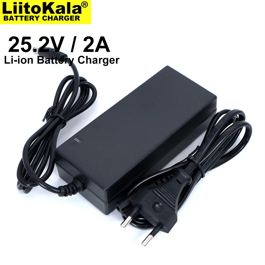 Liitokala 25.2V 2A 6Series แบตเตอรี่ลิเธียมแบตเตอรี่ชาร์จ18650แบตเตอรี่ชาร์จ25.2V Constant Current Charger 2A DC 5.5*2.1มม.