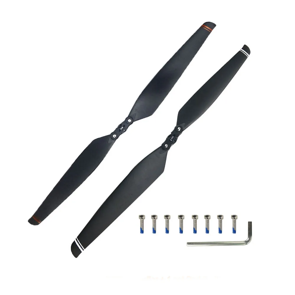 MAYRC 4016 4PCS DIY Plastic Carbon Mid Propeller 40inch Folding Paddle Blades with Clip CW CCW Props for RC XP2020 Plant UAV