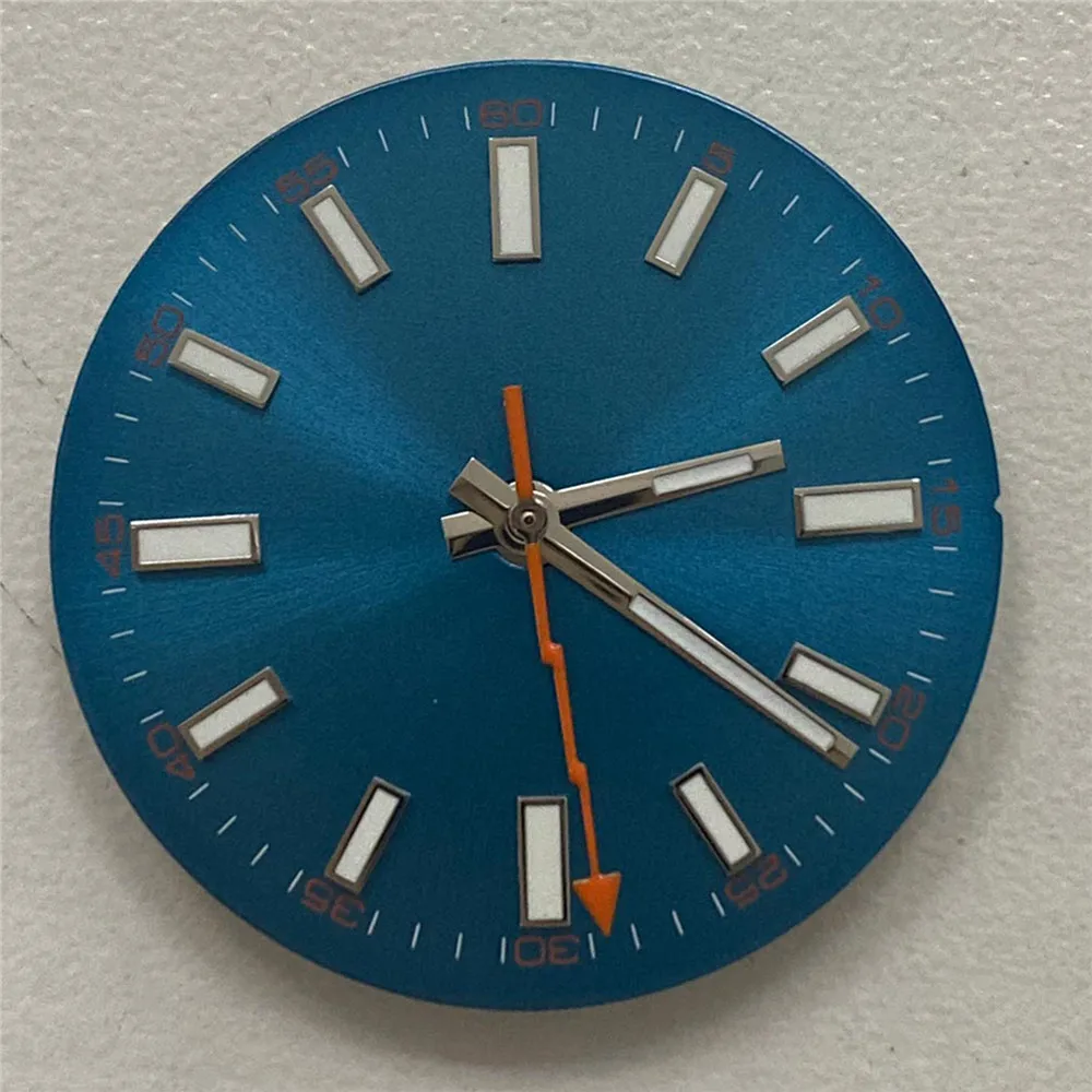 28.5MM zielony zegarek świetlny wybierania dla ETA 2836 2824 dla Miyoda 8215 821A dla Mingzhu DG2813 DG3804 automatyczny zegarek ruch