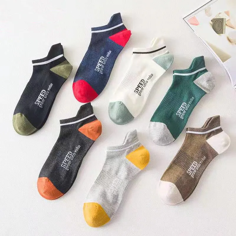 10 Pairs Pack Men Sports Socks Pure Cotton Breathable Sweat Absorption Running Sock Slippers Casual Short Socks Women Yoga Socks