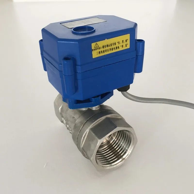 

DN15 DN20 DN25 Stainless Steel Two Way Electric Ball valve CR01 CR02 CR03 CR04 CR05 DC5V DC12V DC24V AC220V Motorized valve