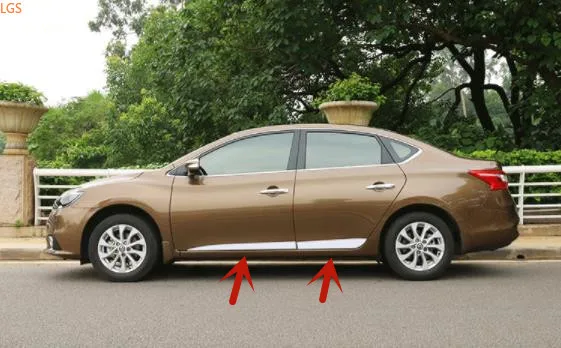 

For Nissan Sylphy 20102-2018 High-quality stainless steel Body Decoration strip Anti-Rub protection Decoration car accessories