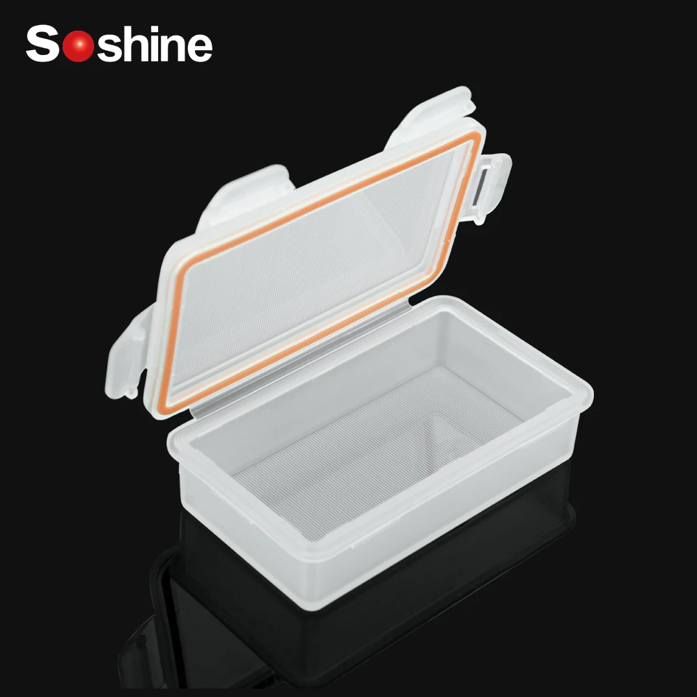 2pcWhite Hard Plastic 18650 Battery Storage Boxes Case Holder With Clip For 1/2/4/8x 18650 Rechargeable Battery Waterproof Cases