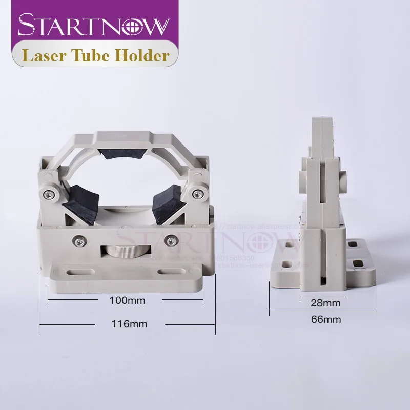 Startnow CO2 Laser Tube Holder Mount Flexible Plastic Lamp Support D50-80 Adjustable Bracket Base For Laser Cutter Machine Parts