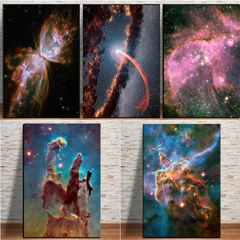 Black Hole Galaxy Universe Space Photo Canvas Painting Posters and Prints Wall Art Pictures for Living Room Home Decor Cuadros