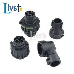 5 Sets 4 Pin Way Tyco Round HOWO A7 Odometer Speed Sensor Plug Car Sealed Connector Male Female Socket 1-967402-1 1-967325-1
