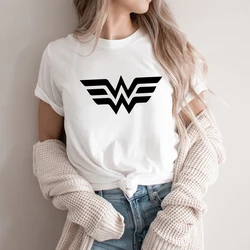 Wonder Female T-shirt Women Warrior T Shirts Superhero Tee Women Power Shirts Mothers Day Gift Harajuku Casual Tees Tops