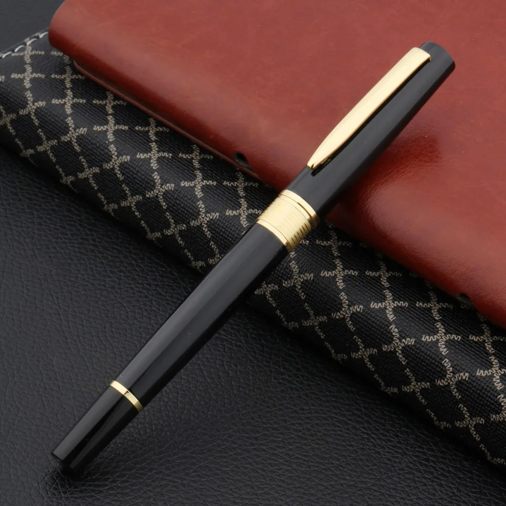luxury brand HERO Ceramic Retro Fountain Pen GOLDEN BLACK Vintage Style ink pen Stationery Office school supplies