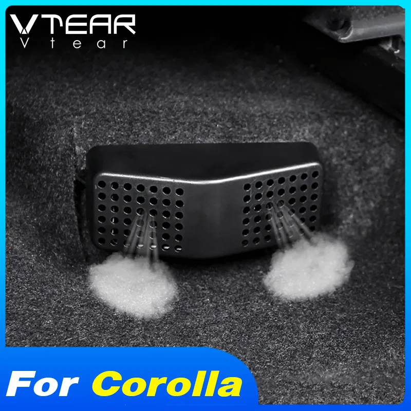 Vtear Car Seat Air Outlet Dustproof Cover Interior Details Accessories Anti Dirty Trim Decoration Parts For Toyota Corolla 2023