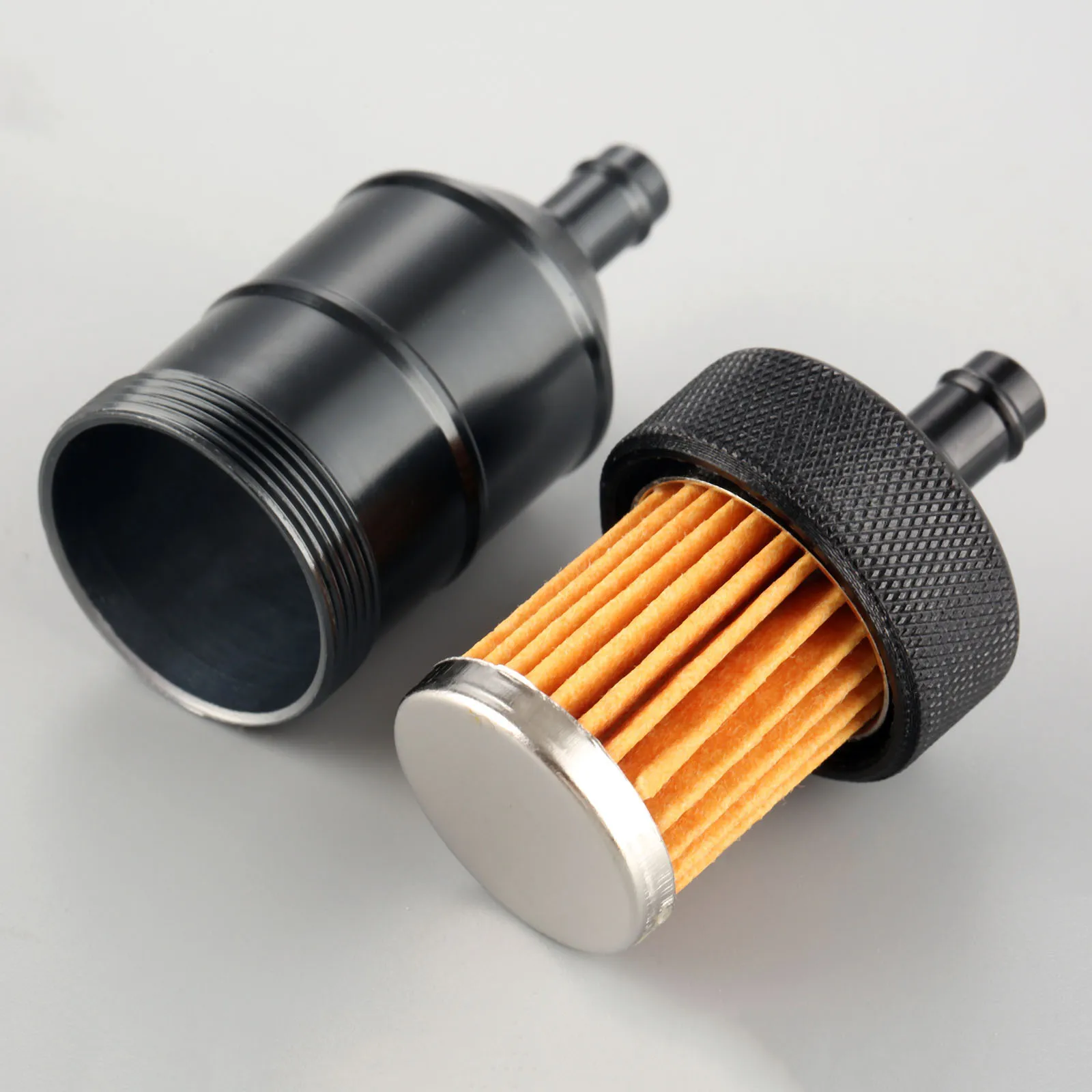 5Color Motorcycle 8mm Petrol Gas Fuel Filter Cleaner CNC Aluminium For Motorcycle Pit Dirt Bike ATV Quad Inline Oil Fuel Filter