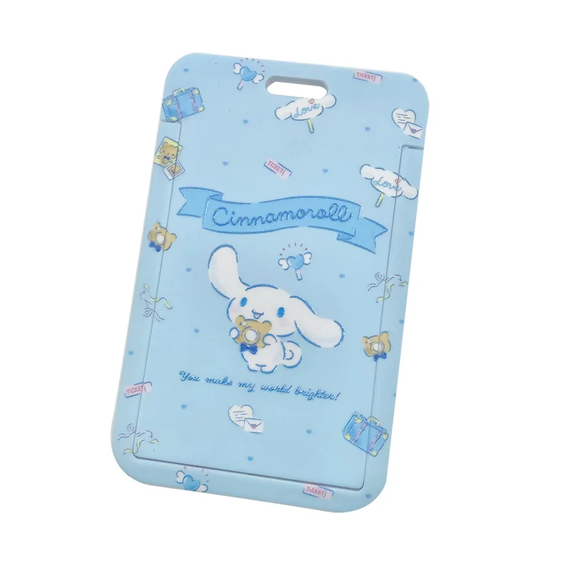 Sanrios Kawaii Mymelody Cinnamoroll Kitty Cartoon Student Meal Card Set Id Set Bus Subway Card Package Transfer Card Retractable