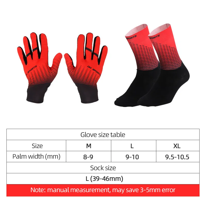 New Full Finger Cycling Gloves With Socks Sport Shockproof Anti Slip MTB Touch Screen