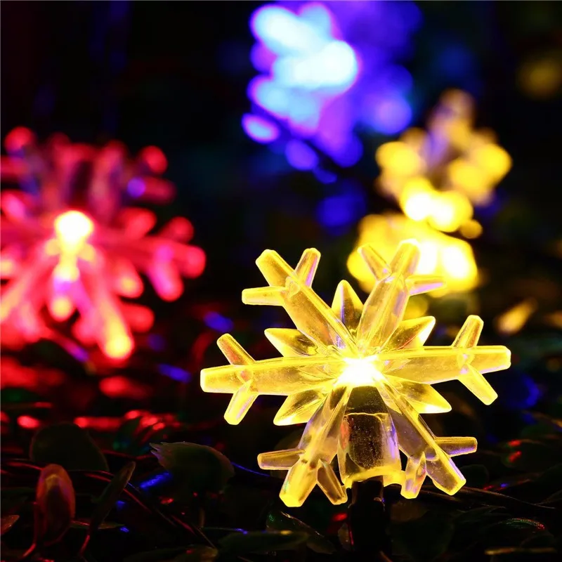 Ssolar snow light string color LED wedding decoration lantern 20LED holiday light Christmas string