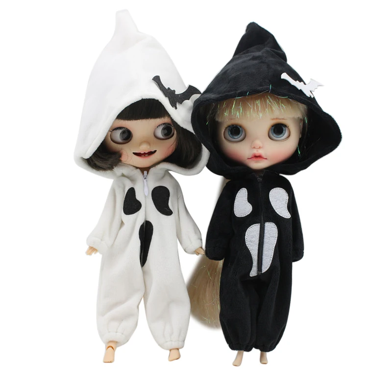 

ICY DBS Blyth Doll 1/6 doll Halloween suit devil ghost clothes bat hat girl boy gift toy