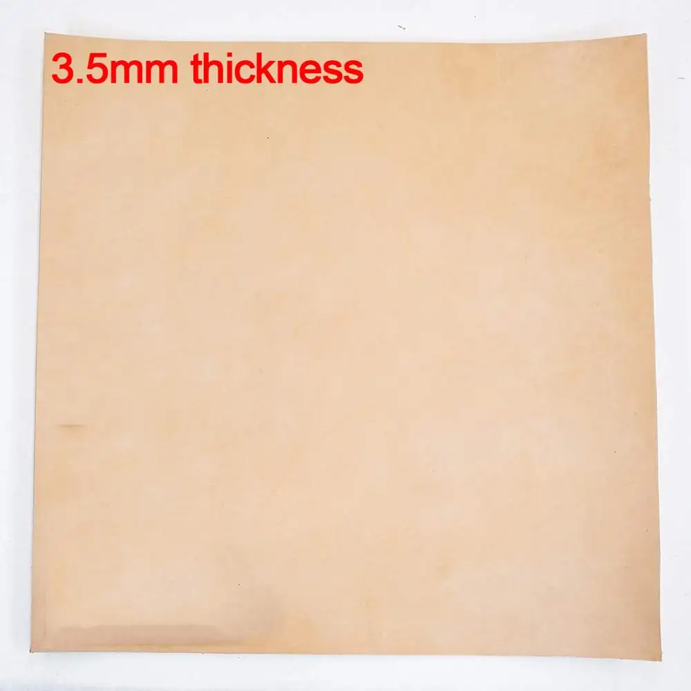 3.5mm Thick Vegetable Tanned Cowhide Leather Material DIY Hand Leathercraft First Layer Full Grain Leather Piece