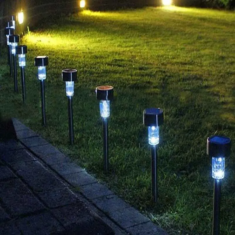 Außen Pathway IP65 Wasserdichte LED Solar Powered Rasen Lichter Straße Landschaft Yard LED Solar Rasen Lampen Für Garten Dekoration