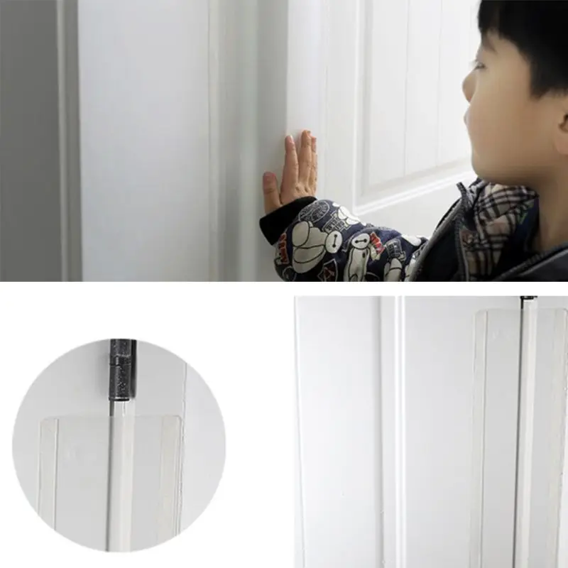 Clear Child Safety Door Hinge Protector Cover Finger Pinch Guard Baby Security for The Back of Door Domestic Kindergarten Schoo