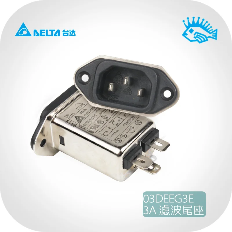 3A250V Buchse AC Netzteil IEC Filter Reinigung Netz EMI Hohe Frequenz Lärm