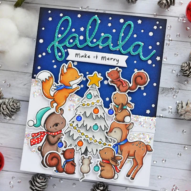 Merry Believe Lalala Xmas Words Metal Cutting Dies Stencils Xmas Words Die Cut For Card Making DIY New2019 Crafts Cards