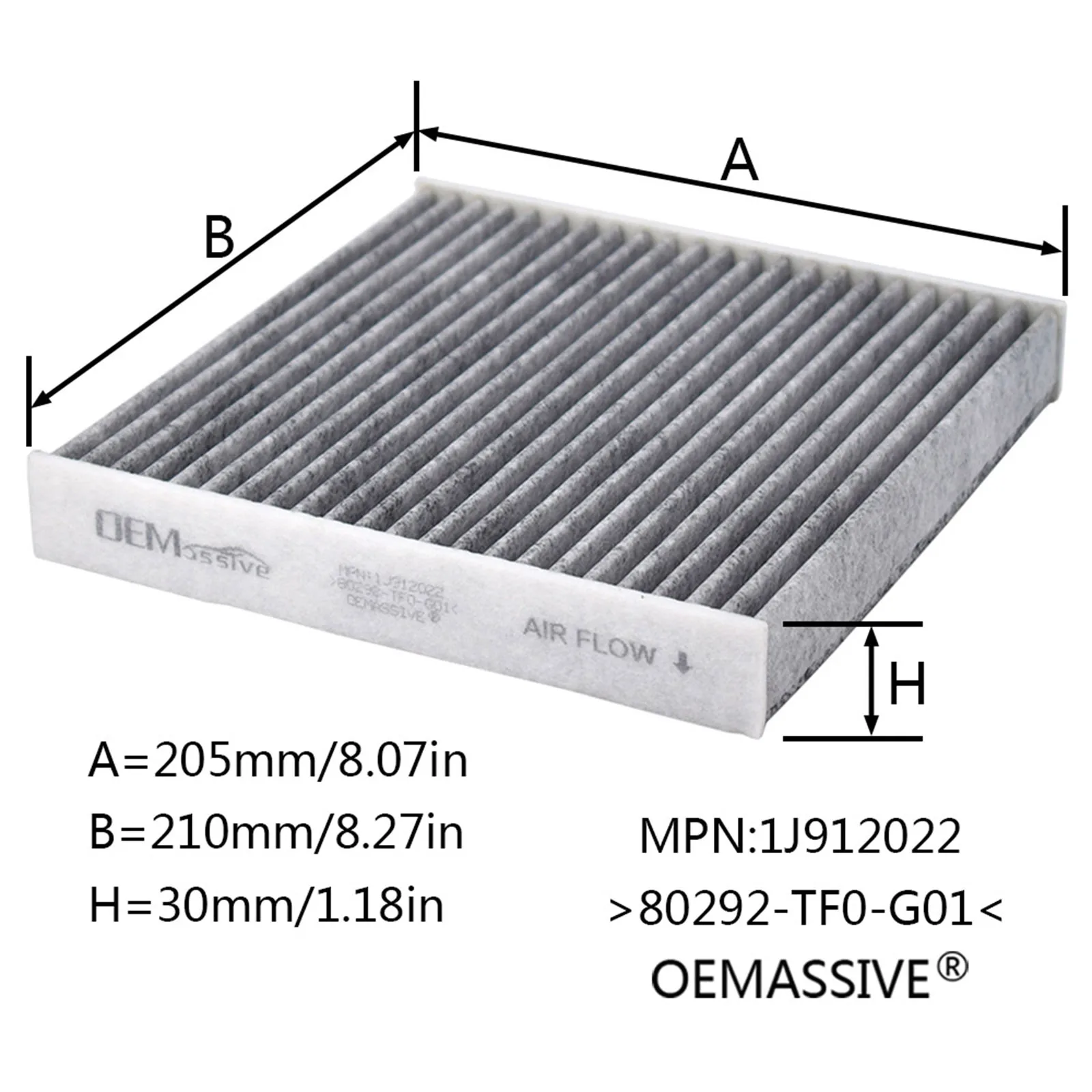 Combo Set Engine Cabin Pollen Air Filter 17220-5AA-A00 80292-TF0-G01 For Honda CR-V CRV Civic X 1.5L Turbo 2017 2018 2019 2020