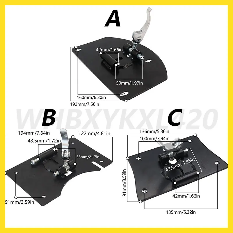 For KUGOO M4/M4 PRO/M5 Repair Accessories 10 Inch Electric Scooter Seat Post Saddle Clamp metal Base Lower Tube