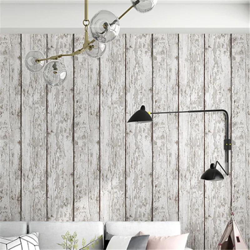 wellyu Creative fashion home improvement retro nostalgic imitation wood grain wallpaper living room bedroom full wallpaper