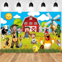 La Granja De Zenon Foto Achtergrond Animal Farm Baby Shower Gelukkig Birthday Party Kids Foto Achtergrond Banner Decoratie