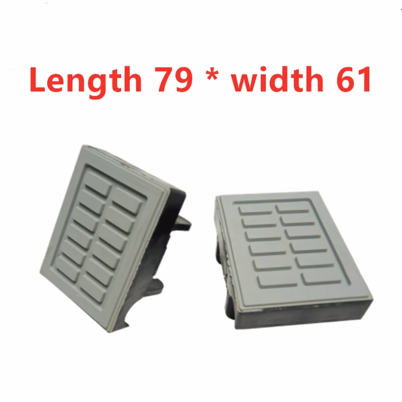 Length 79 * width 61 Rubber-plastic combination Woodworking machinery conveyor chain block chain plate