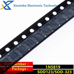 100Pcs/Lot 1N5819W 5819 SOD123 1206 SOD-323 0805 SMD S4 Schottky Diodes 1N5819