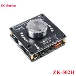 ZK-502H HIFI Bluetooth-compatible 5.0 TPA3116D2 Digital Power Audio Amplifier board 50WX2 Stereo AMP Home Theater AUX USB