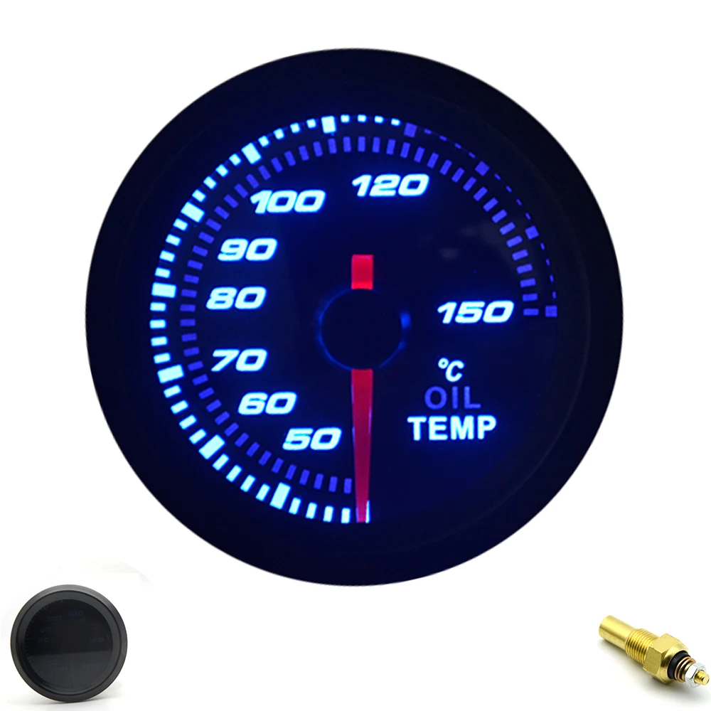 52 mm boost/vacuüm/watertemperatuur/olietemperatuur/oliepers/spanning/toerenteller/luchtbrandstofverhouding/EGT-meter analoge blauwe led + 52 mm meterpods