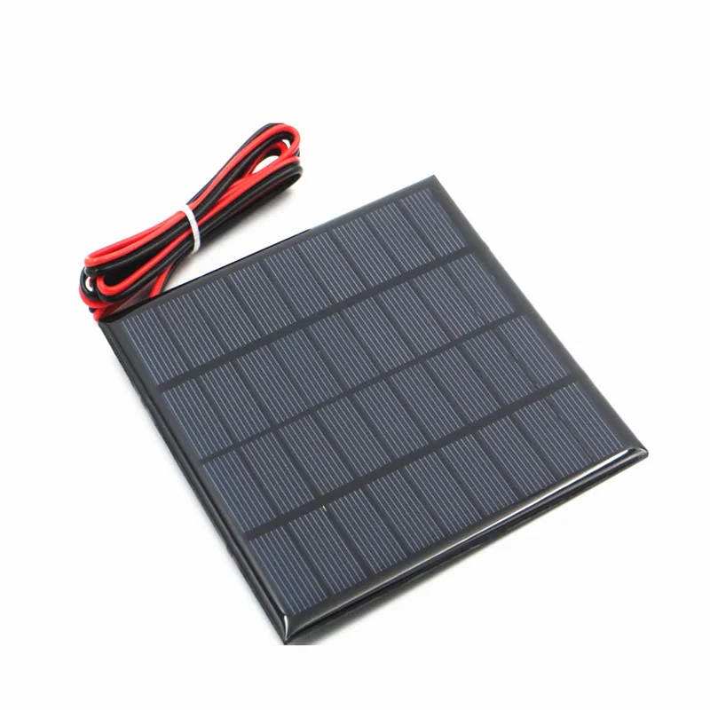 Wholesale 12V 150mA 2W 2.5W 3W Solar Panel Mini Solar System DIY Outdoor Battery Cell Phone Chargers Portable Solar Cell 18650