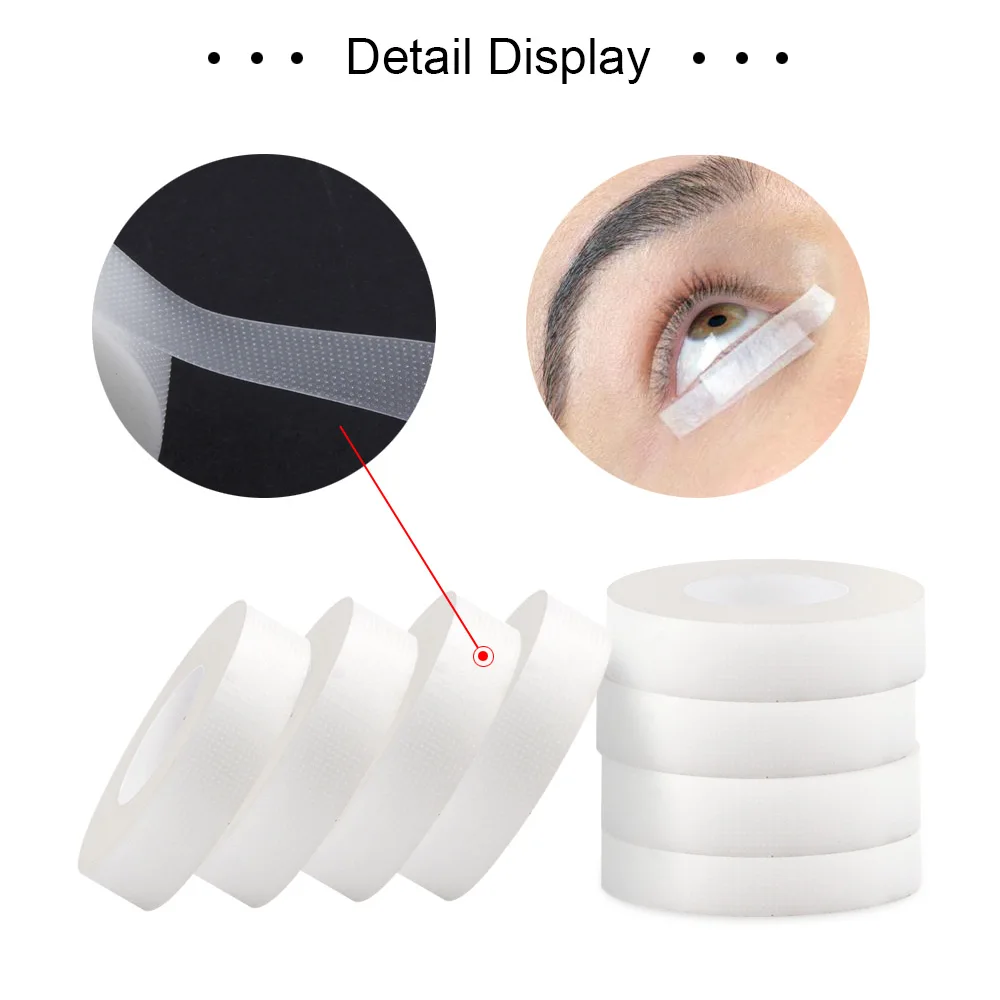 5pcs Eyelid Correction Tape Eyelash Extension Plaster Non-woven Medical Tape Eye Pads Under Patches PE Breathable Makeup Tool