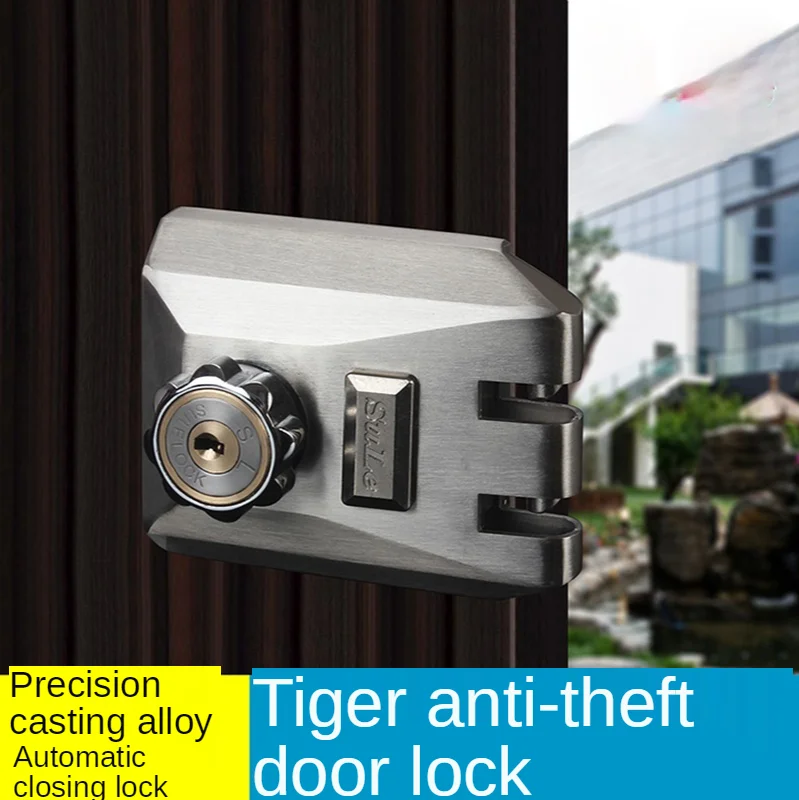 Gate Tiger Lock Burglar Proof Door Lock Tiger Automatic Sliding  Latch  Moving