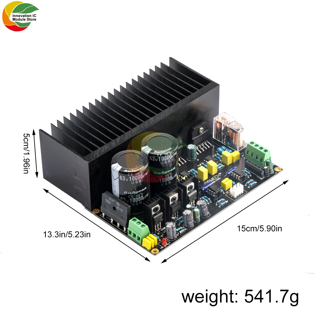 

Ziqqucu LM3886 высокомощный стерео 2.0 Плата усилителя мощности OP07 DC Servo 5534 Предварительный усилитель погружная Золотая печатная плата готовый продукт