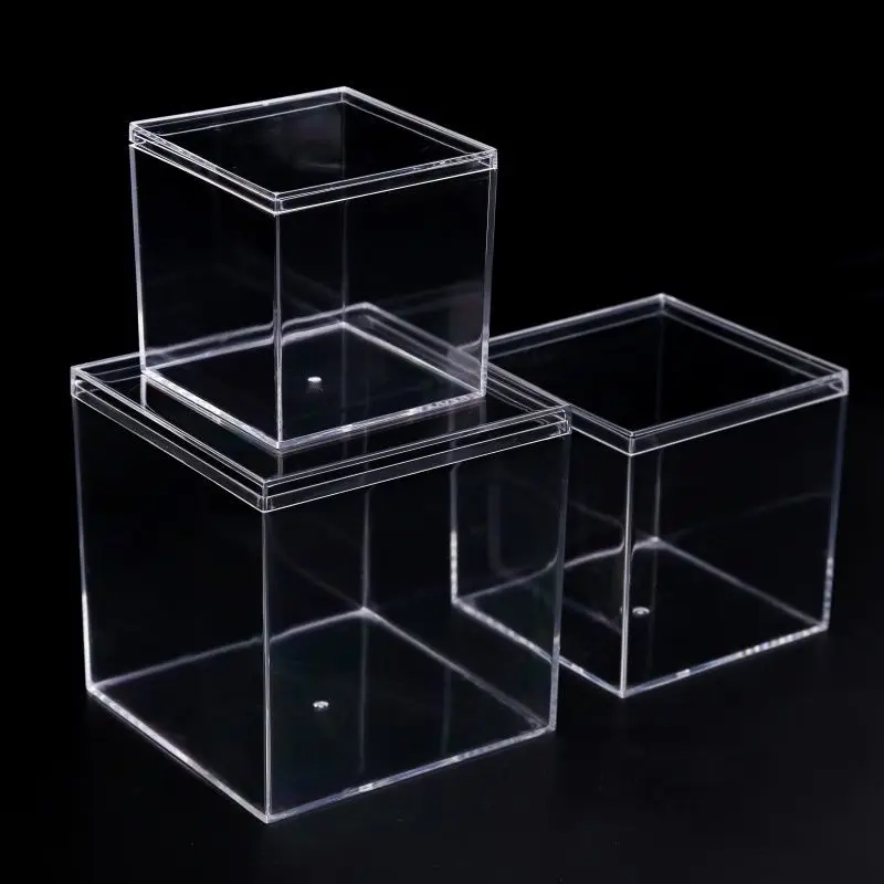 Aquarium Accessories Betta Fish Tank Gold Fish Transparent Food Grade Plastic Tank Isolation Square Box with Lid