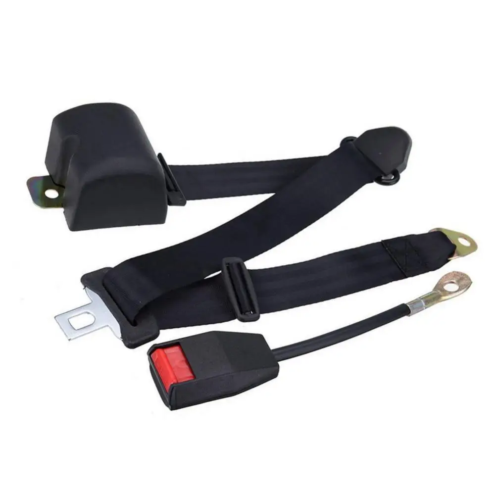 2.8M Car Seat Belt Universal Adjustable Retractable 3 Point Car Truck Safety Front Laps Seat Belt