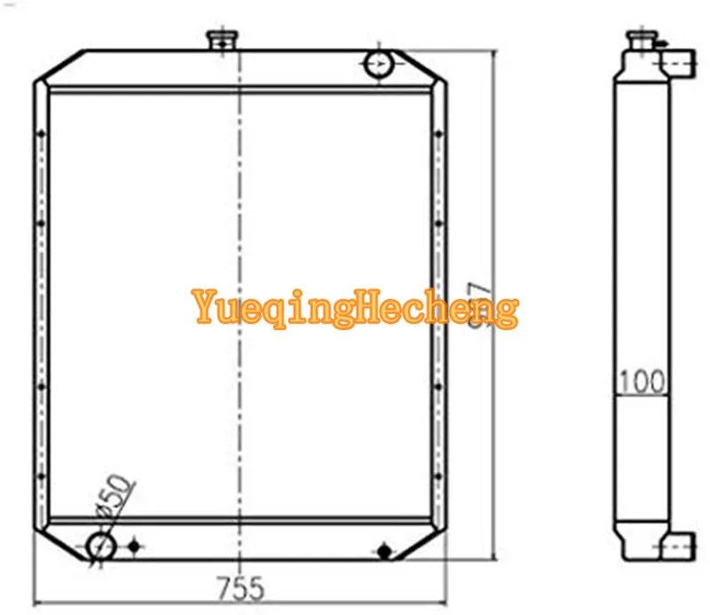 

Radiator 206-03-51111 20Y-03-14120 for Komatsu PC200-5 PC220-5