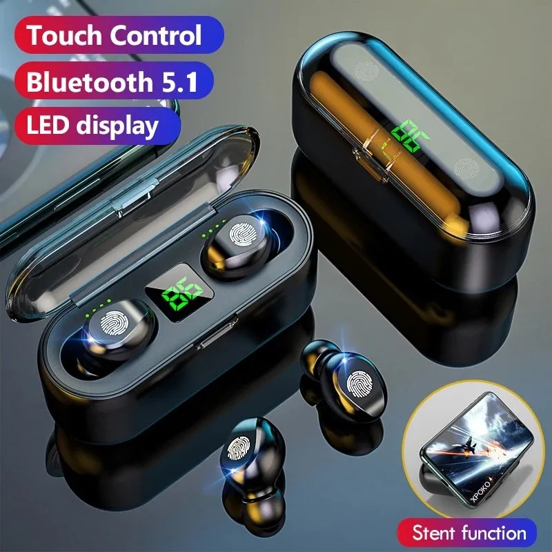 TWS Bluetooth V5.1 Earphone Wireless Earphones Stereo Sport Wireless Headphones Earbuds headset 3500mAh Power For iPhone Xiaomi