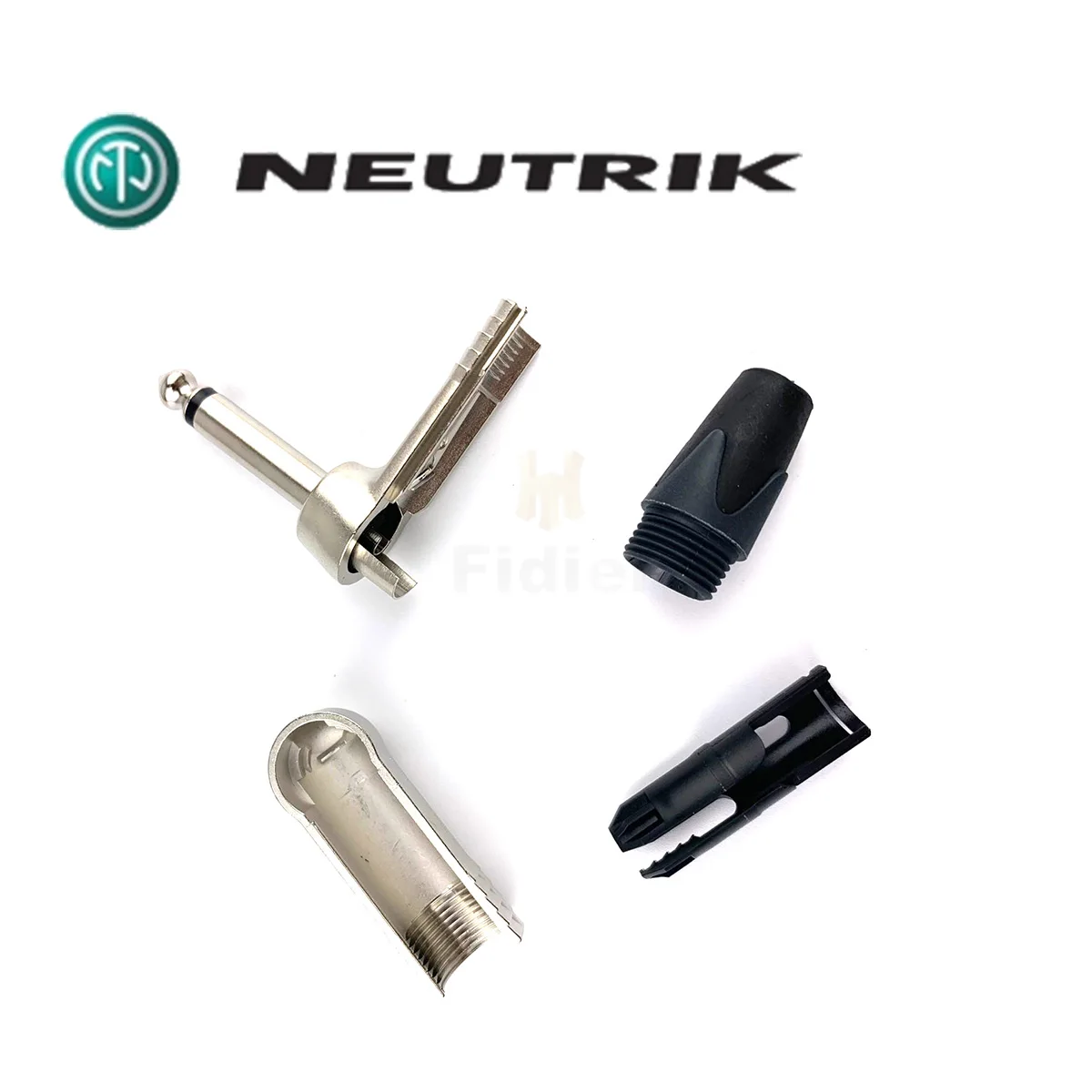 Neutrik NP2RX wtyczka gitarowa pozłacana 6.5mm kątowa 1/4 \