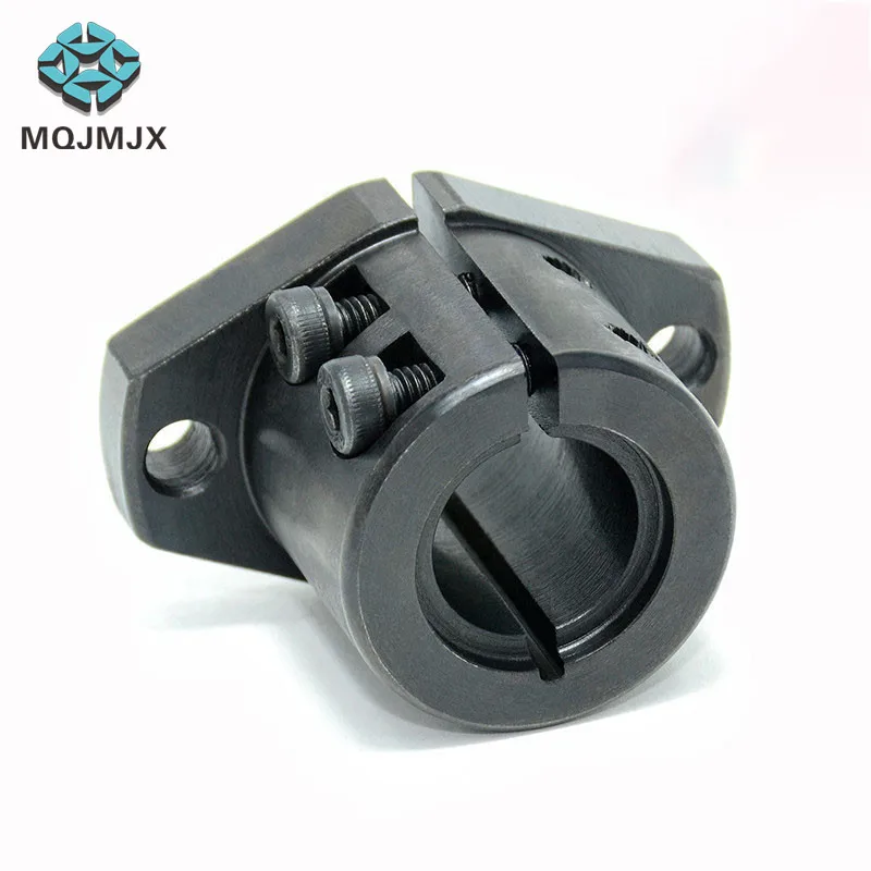 MQJMJX Shaft Supports Long Holder Flanged Cast Shaft Supports Linear Motion Automation Components