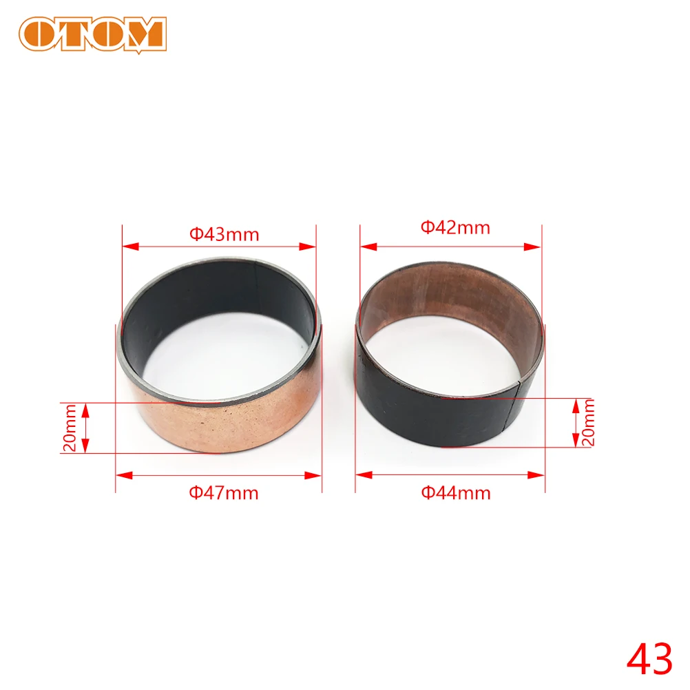 For FASTACE 43mm Front Fork Shock Absorber Oil Dust Seal Bushing Gasket Retaining Ring Repair Part KAYO T4 GUIZUN MX6 Motocross