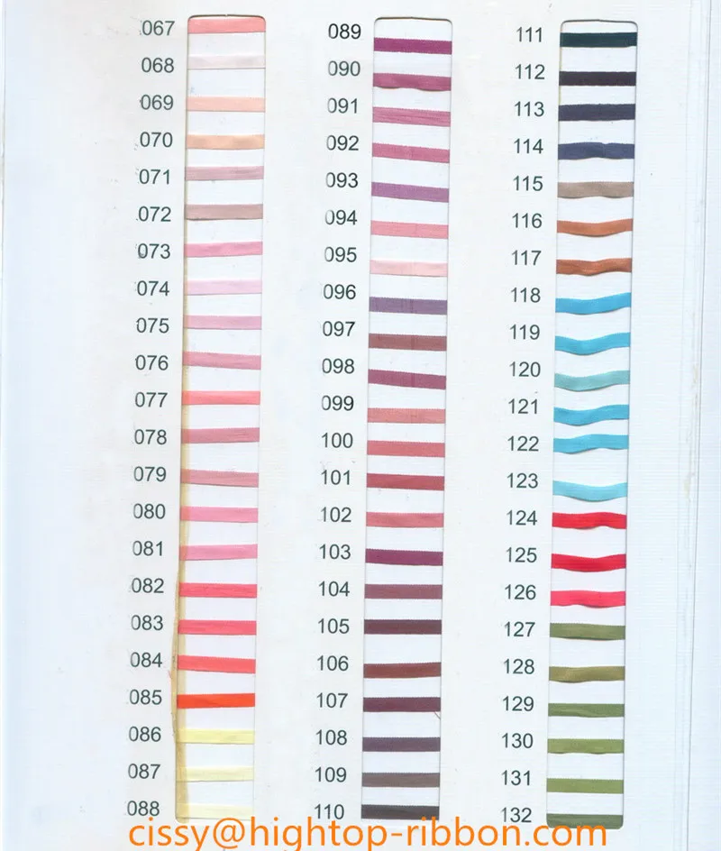 180 colori solidi Nastro di seta pura al 100% Nastri da ricamo Cucito Forniture artigianali Nastro decorativo in taffettà sottile Nastro per bambola