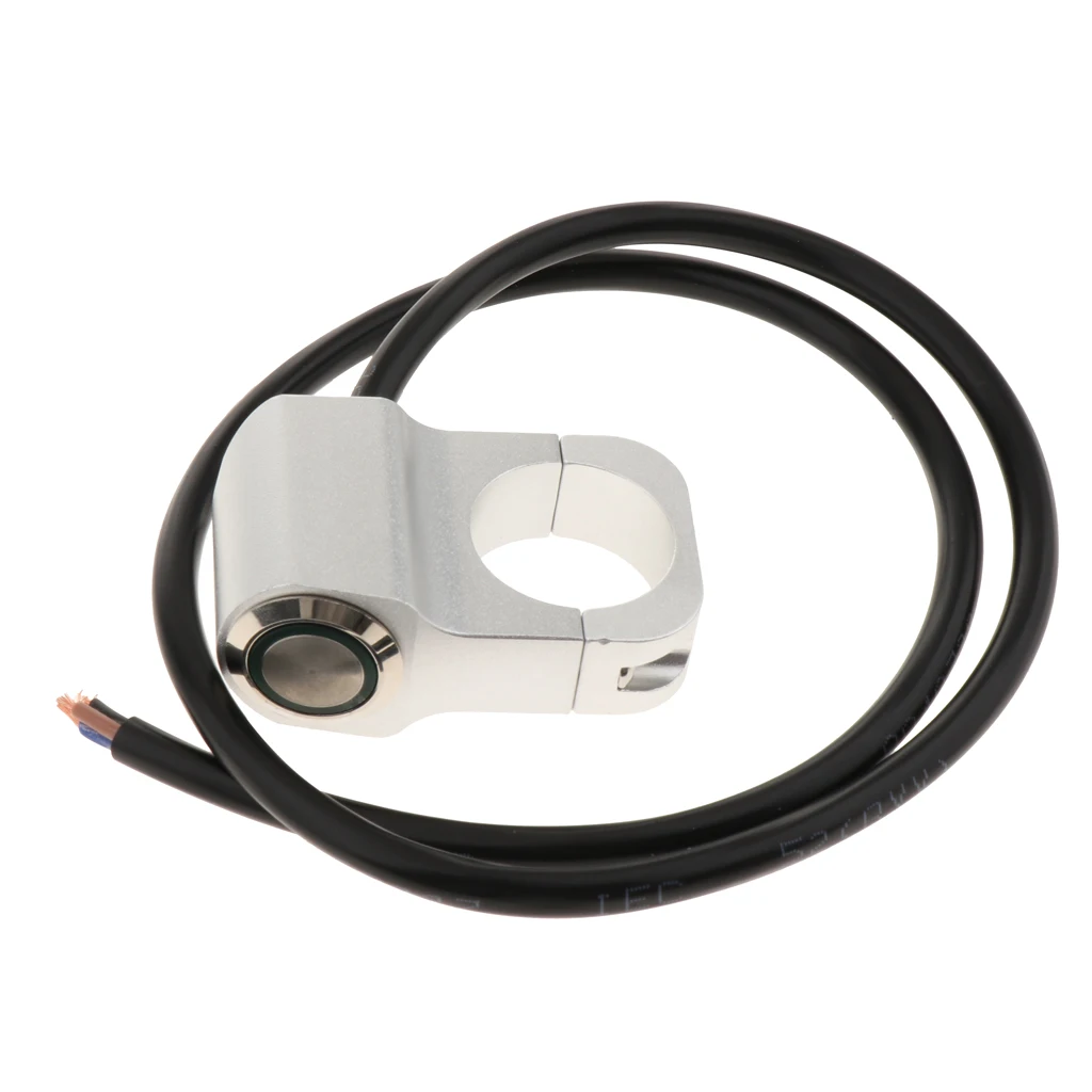 12 فولت دراجة نارية ATV 1 بوصة المقود العلوي الضباب بقعة ضوء على إيقاف التبديل مقاوم للماء 25 مللي متر-كروم