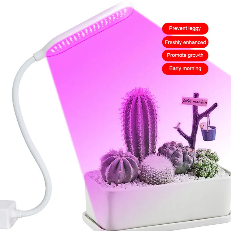 Usb 60/80 led planta crescer espectro completo de luz led planta phyto lâmpada com base magnética para mudas de plantas de interior flor vegetal