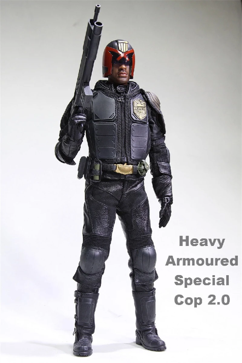 In Stock AF022 1/6 Scale Heavy Armoured Soldiers Special Version of Police 2.0 Judge Out Of Print For Sale